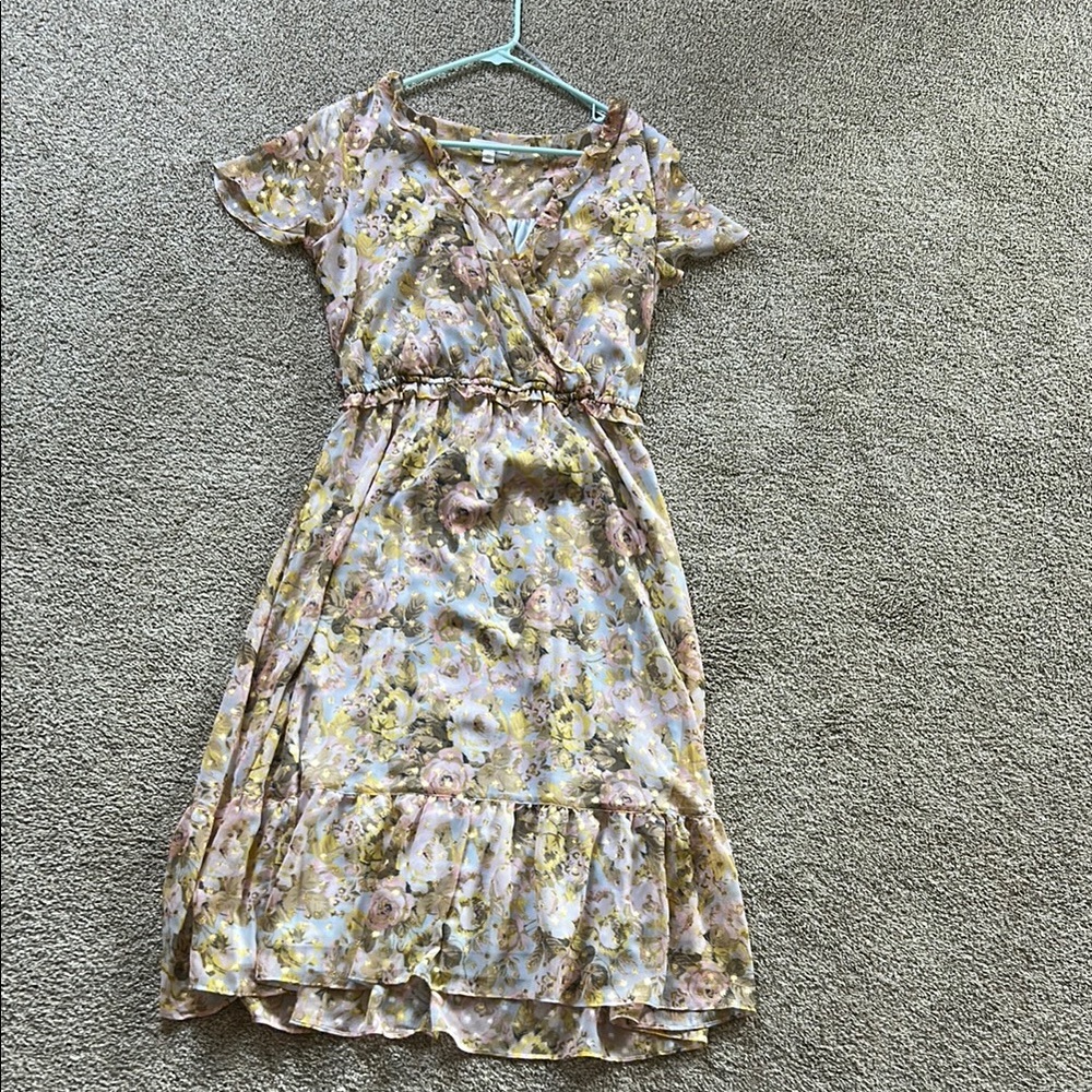 LC Lauren Conrad Floral Midi Dress